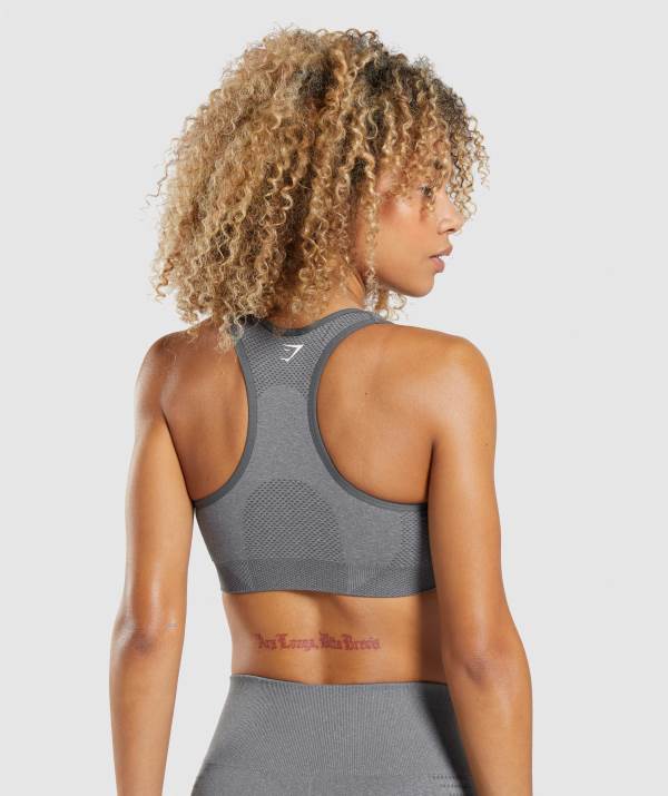 Damske Športové Podprsenky Gymshark Vital Seamless 2.0 Siva | OW2160897